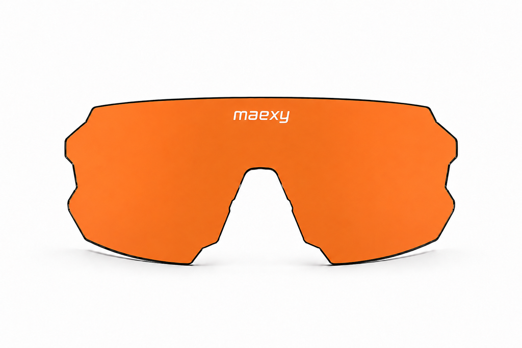 [EW-SP-PC-LEN-ORA-INTC-001] Maexy® Shift | Eyewear | Sports | PC-Lens  | CAT. 2 | Orange | Anti Fog | Interchange | Replacement Lens
