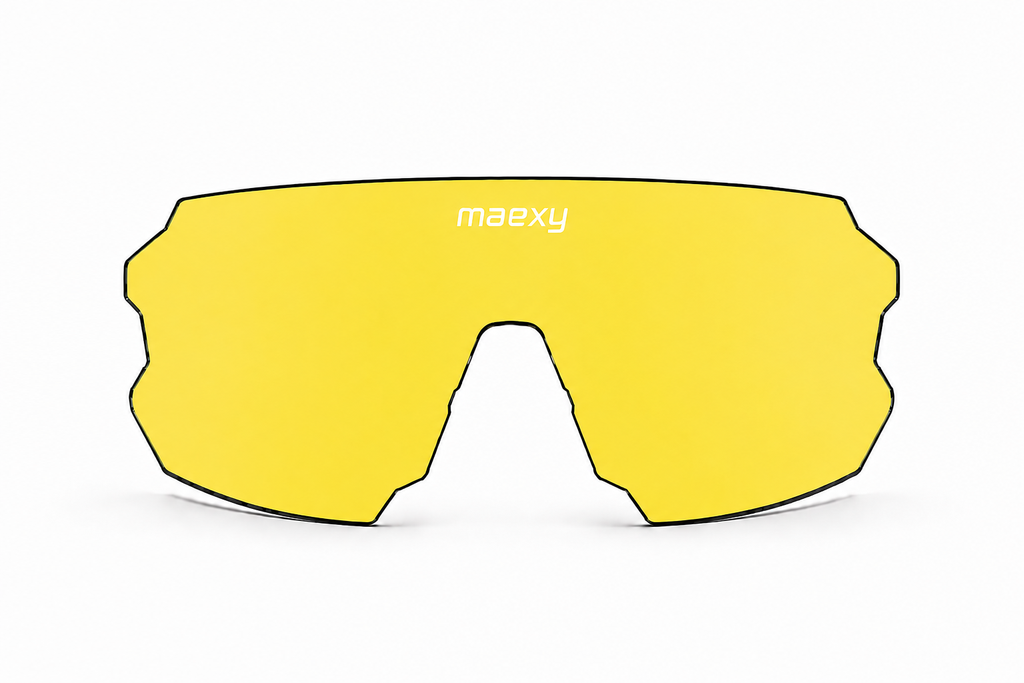 [EW-SP-PC-LEN-YEL-INTC-001] Maexy® Shift | Eyewear | Sports | PC-Lens  | CAT. 1 | Yellow | Anti Fog | Interchange | Ersatzglas